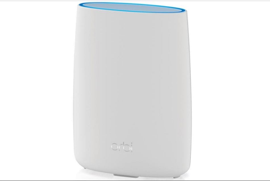 The new Orbi 4G LTE Tri-band Wi-Fi Mesh router showcased at CES 2020 (Credit: Netgear)