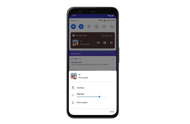 Media Hub feature on Android 11. Credit: Google