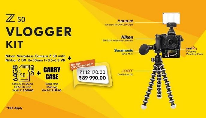 The new Z50 Vlogger Kit. Credit: Nikon