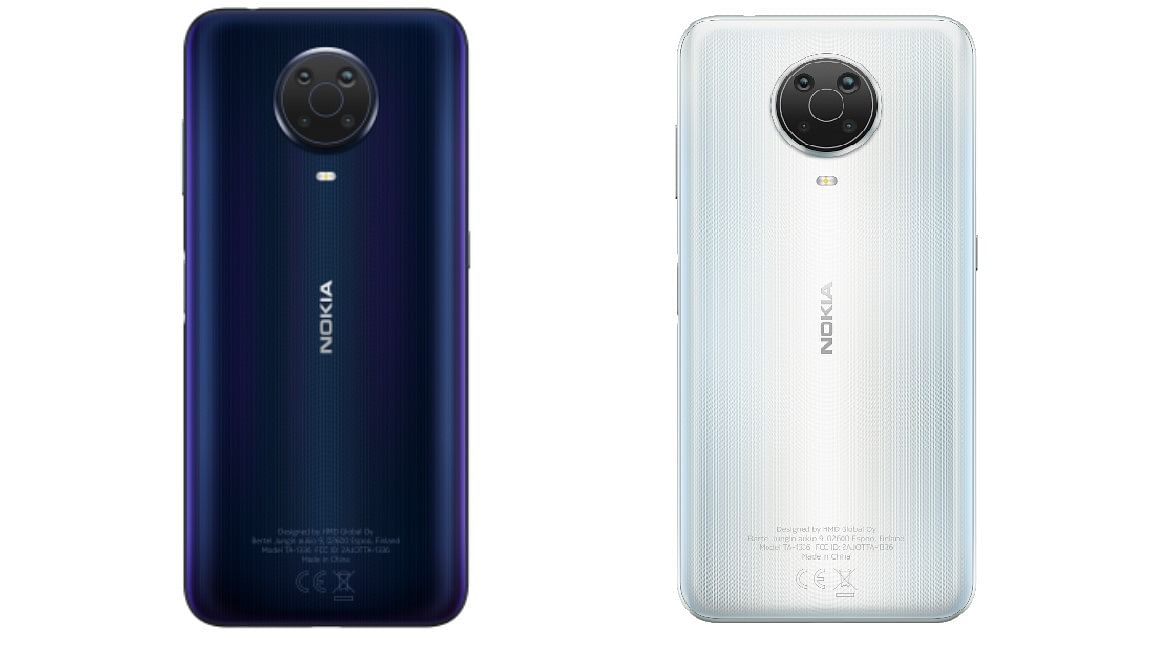 Nokia G20 comes in two colours-- Night and Glacier. Credit: HMD Global Oy.