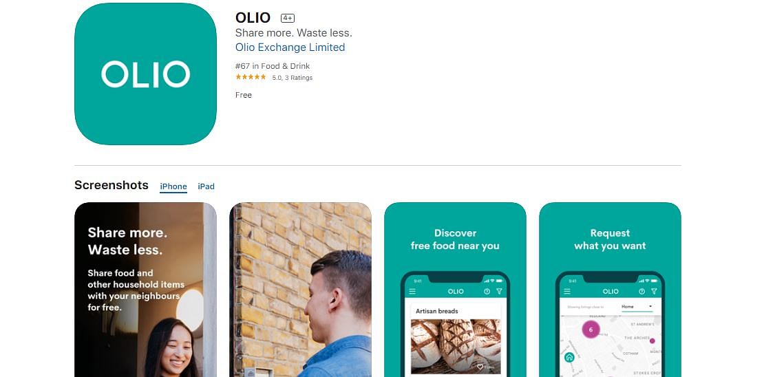 OLIO on Apple App Store (screen-grab)