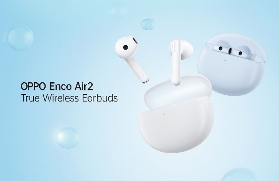 The new Enco Air2 TWS earbuds. Credit: Oppo India