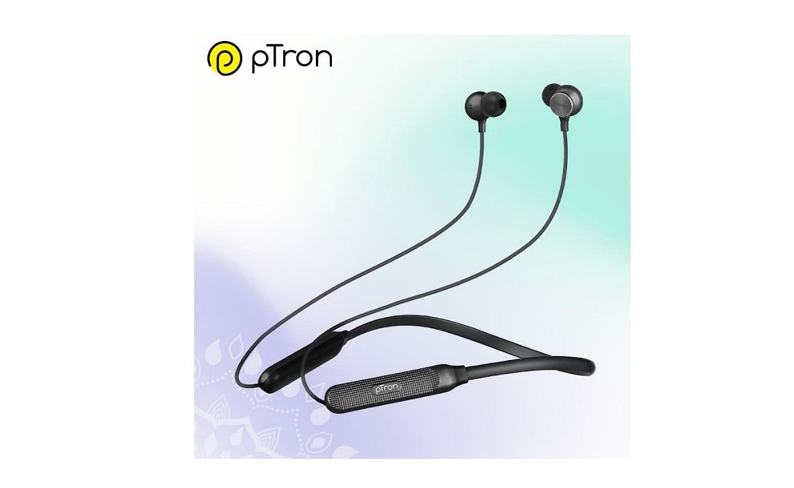 pTron Tangent Duo neckband earphones. Credit: pTron