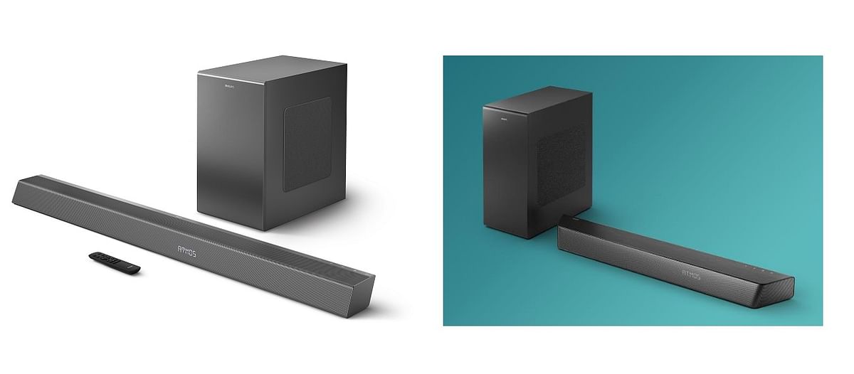Philips TAB8947 3.1.2 (left) and TAB7807 (right) 3.1 CH Dolby Atmos Soundbars. Credit: Philips