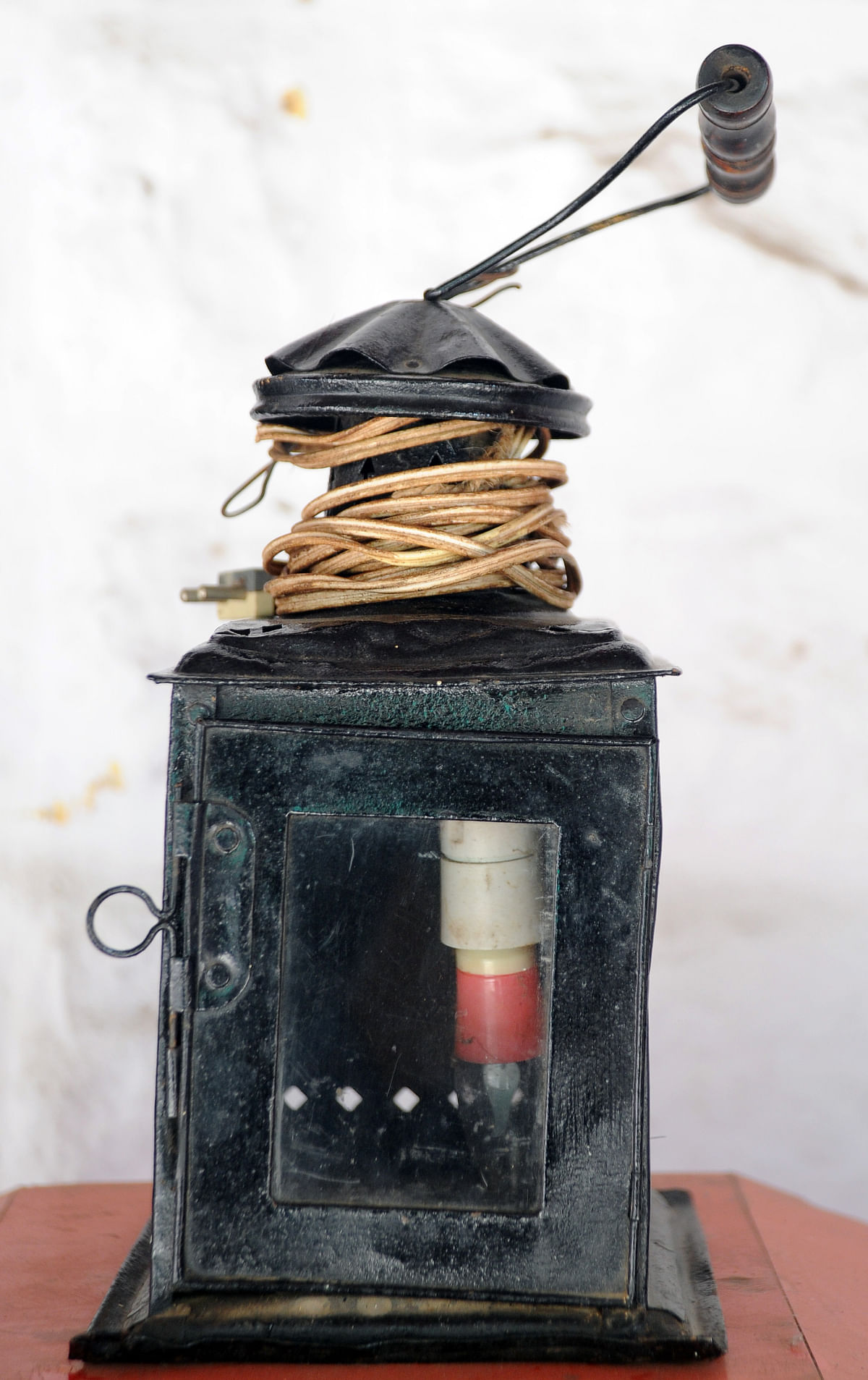 Mail runners walked, sometimes ran, for kilometres at a stretch to deliver mail. Lantern for the night journeys.