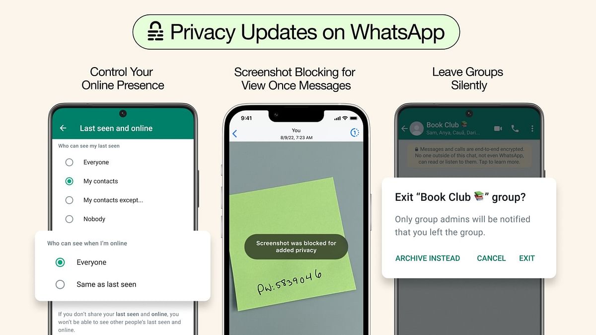 New privacy features coming to WhatsApp later this month. Credit: WhatsApp India