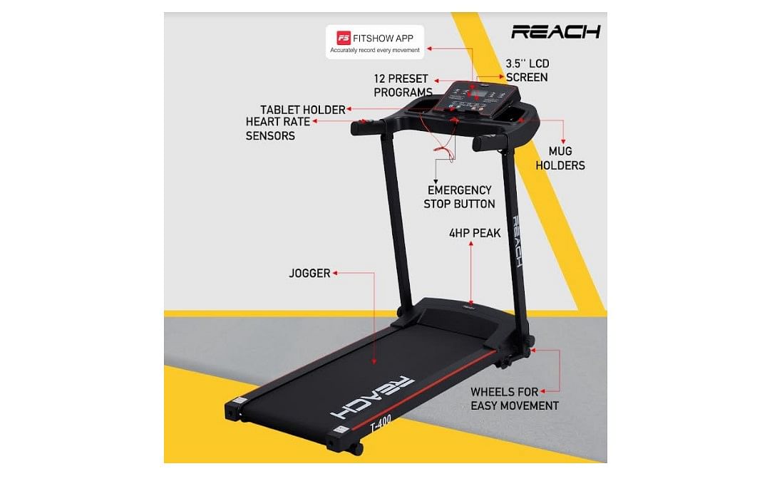 Reach T-400 motorized treadmill. Credit: Reach