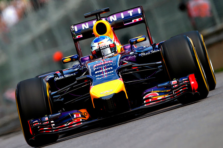Sebastian Vettel competing in a Red Bull car. Picture credit: Red Bull
