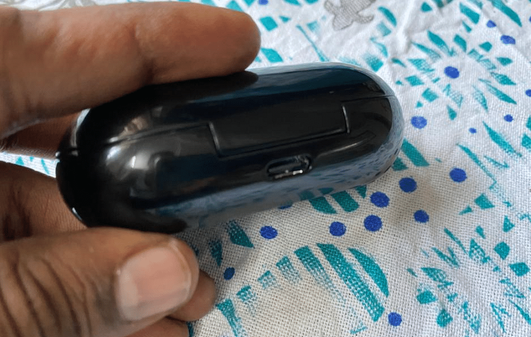 Samsung Galaxy Buds+ case's Type-C charging port. Credit: DH Photo/KVN Rohit