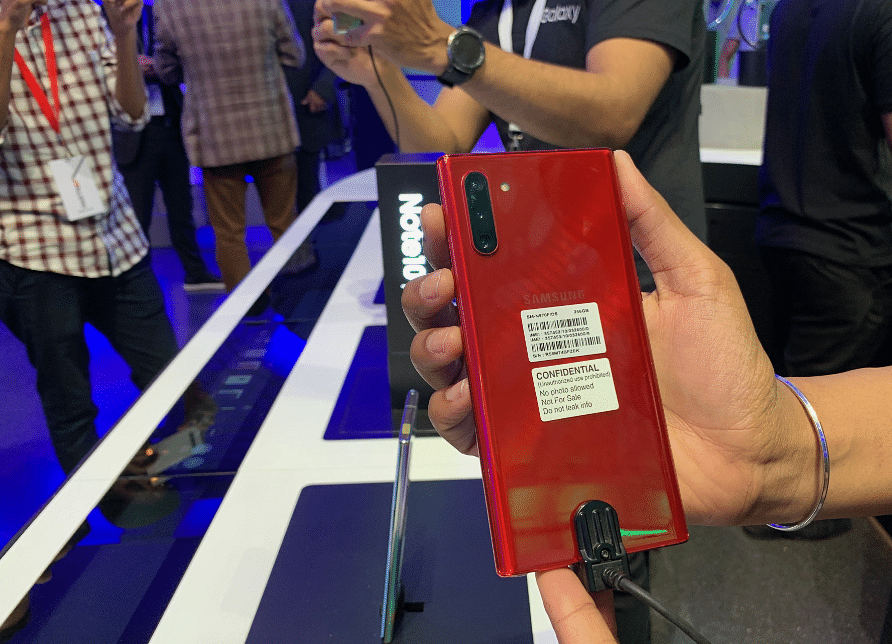Samsung Galaxy Note10 Aura Red; DH Photo/Rohit KVN