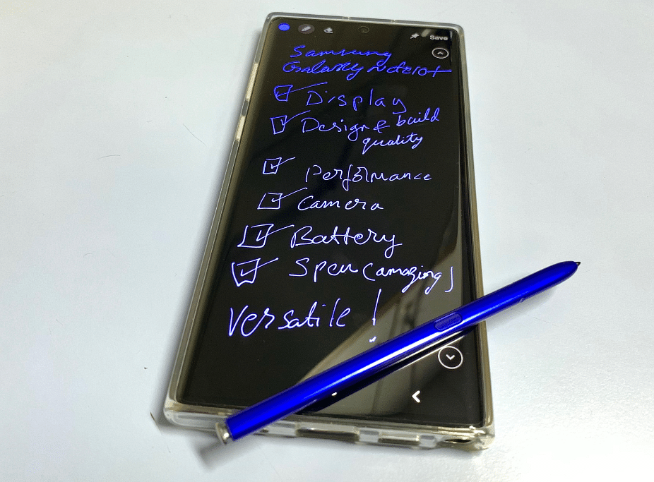 Samsung Galaxy Note10+ with S Pen (DH Photo/Rohit KVN)