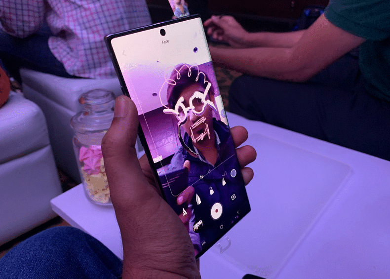 Samsung Galaxy Note10+ AR Doodle feature (DH Photo/Rohit KVN)