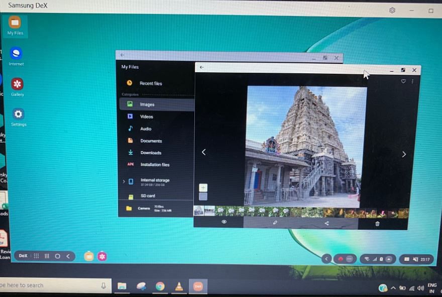 Samsung Dex on Windows-powered PC (DH Photo/Rohit KVN)