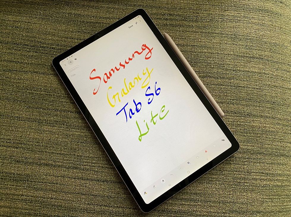 Samsung Galaxy Tab S6 Lite. Credit: DH Photo/KVN Rohit