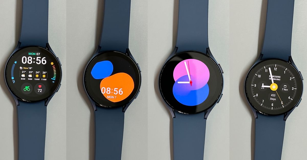 With the Galaxy Wearable app, users get numerous watch face options on Samsung Galaxy Watch5. Credit: DH Photo/KVN Rohit