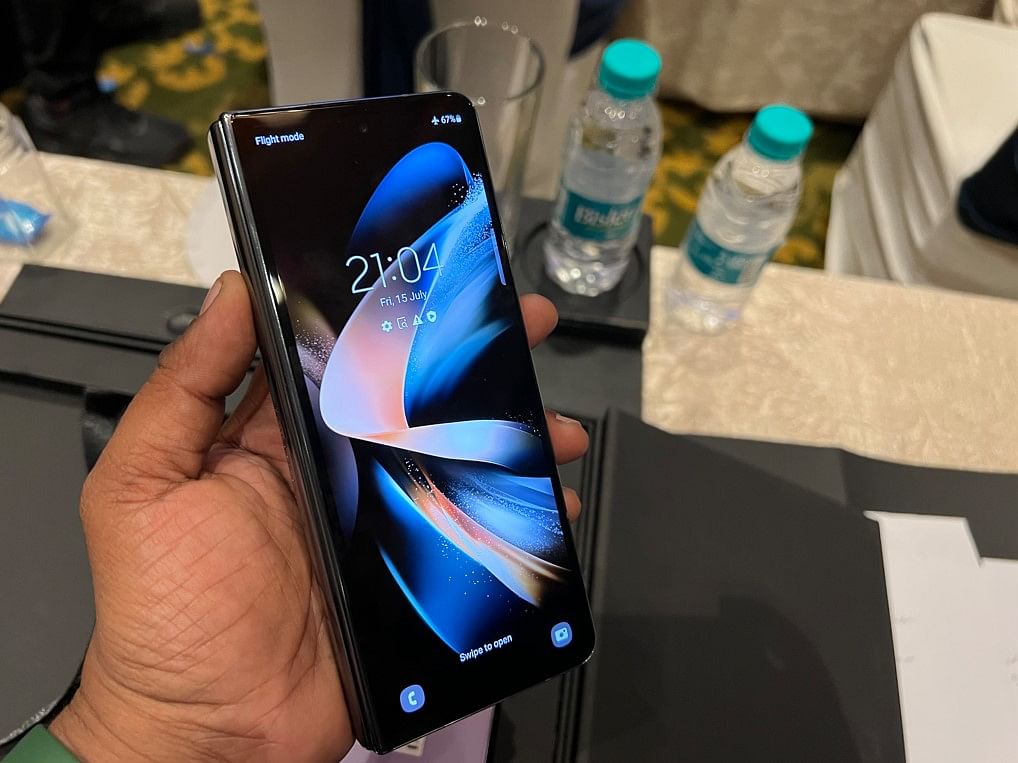 Samsung's Galaxy Z Fold4's cover display. Credit: DH Photo/KVN Rohit