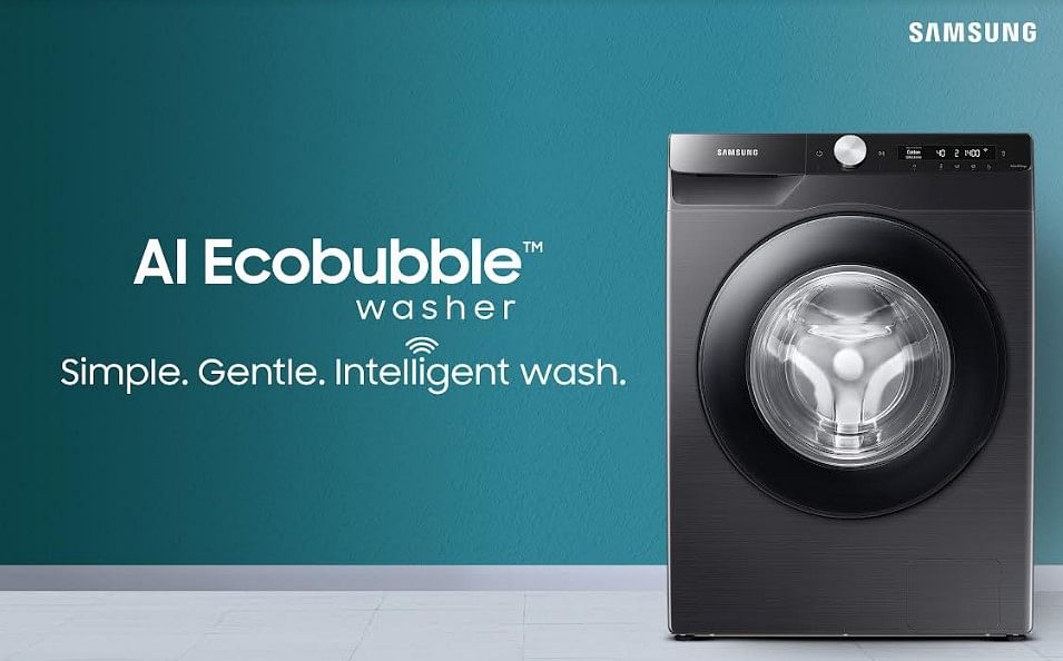 Samsung AI Ecobubble washing machine. Credit: Samsung India