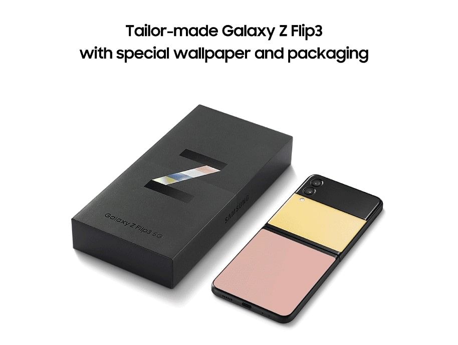 Customisation service for the Galaxy Z Flip3. Credit: Samsung