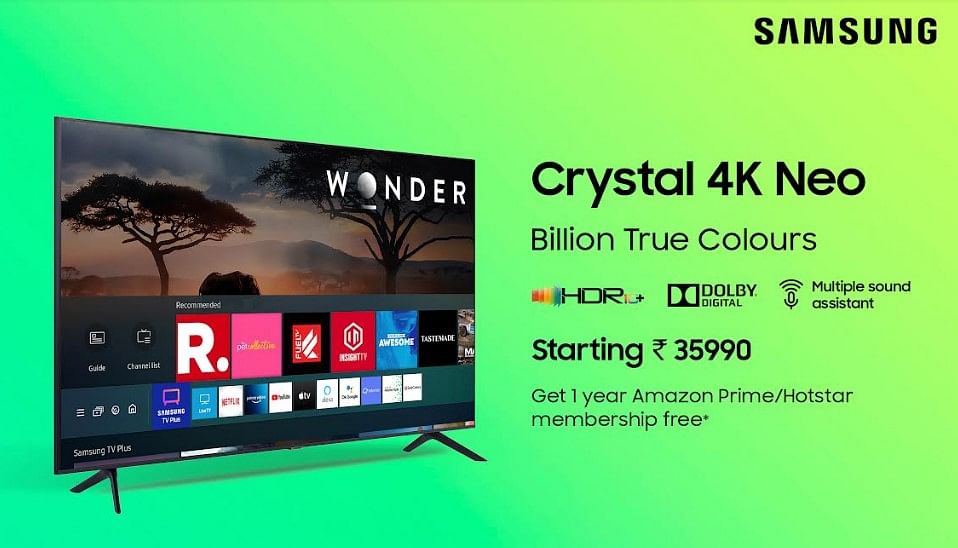 Samsung Crystal 4K Neo TV. Credit: Samsung