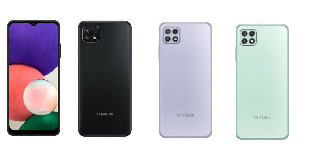 The new Galaxy A22 5G launched in India. Credit: Samsung