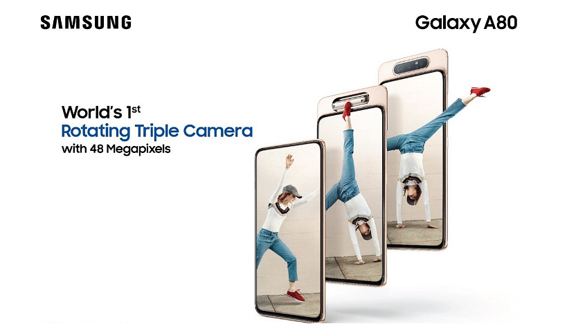 Galaxy A80; picture credit: Samsung India