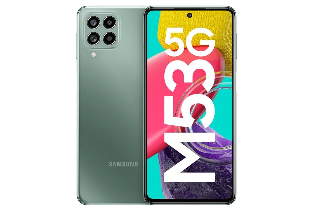 The new Galaxy M53 5G launched in India. Credit: Samsung