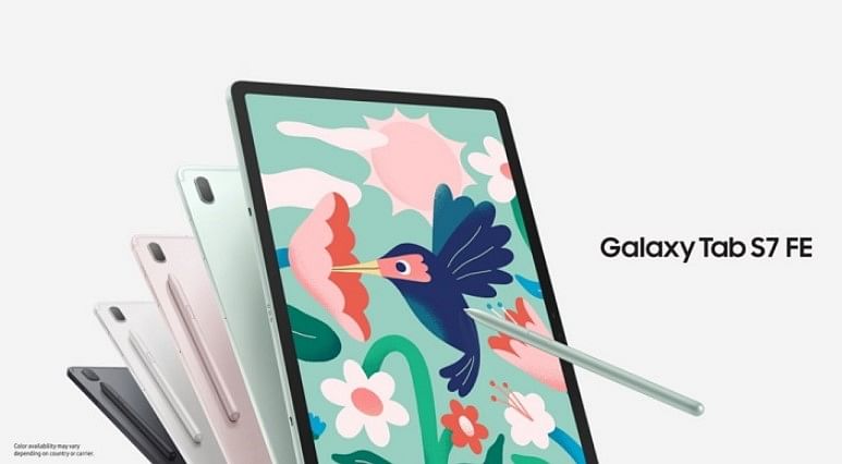 The new Galaxy Tab S7 FE series. Credit: Samsung