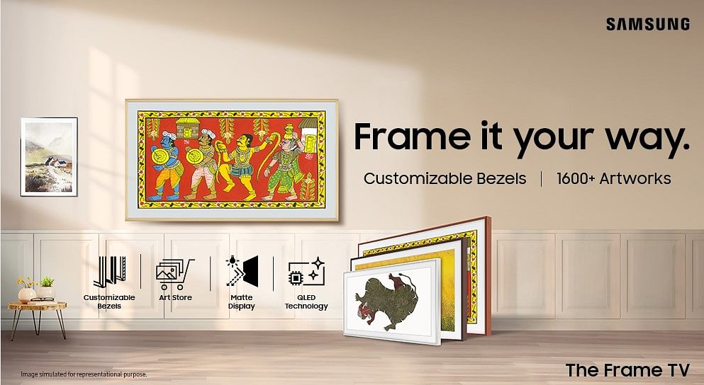 Samsung The Frame 2022 edition. Credit: Samsung India