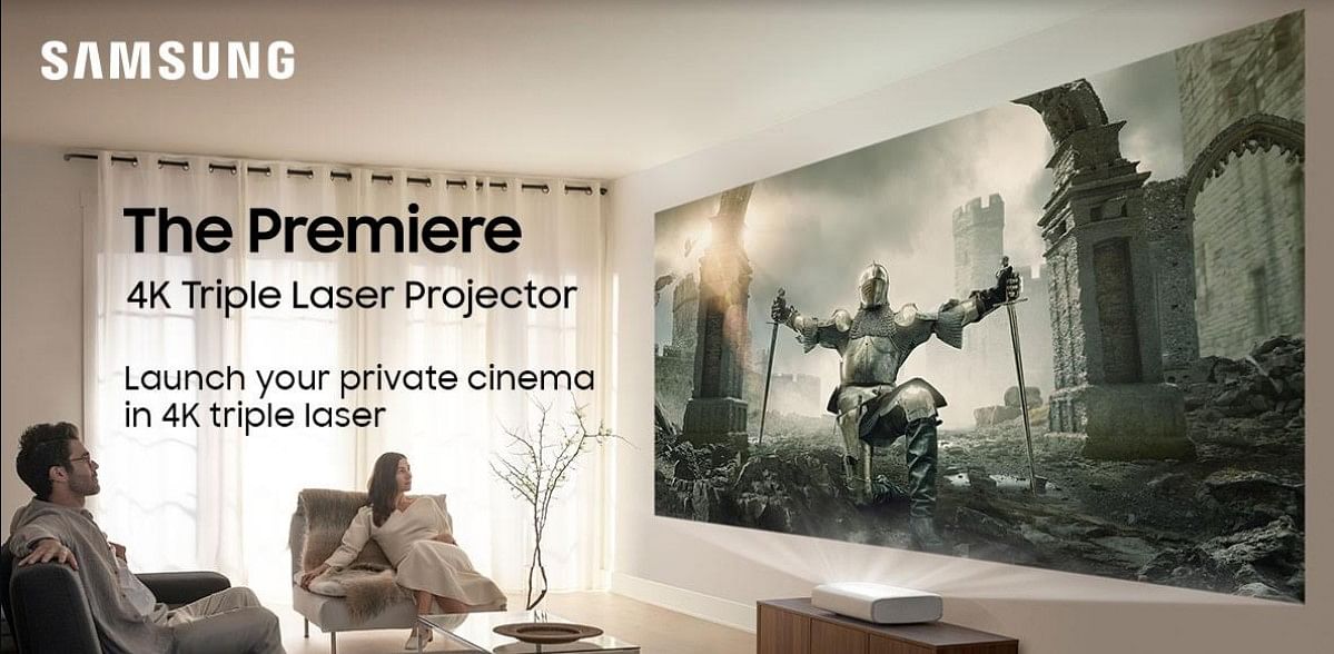 Samsung 'The Premiere’ 4K Ultra Short Throw Laser Projector. Credit: Samsung India