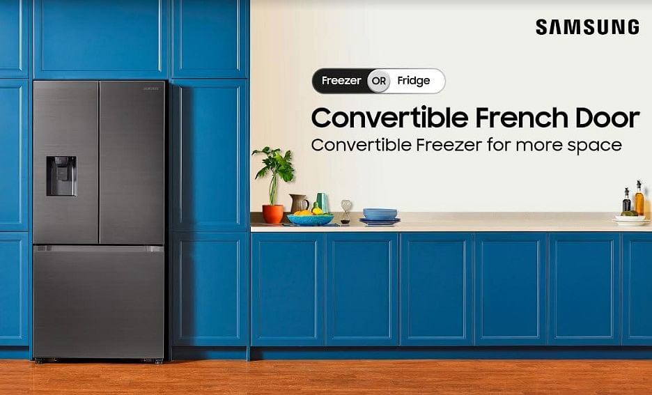 The newly launched Samsung 3-Door Convertible French Door Refrigerators. Picture credit: Samsung
