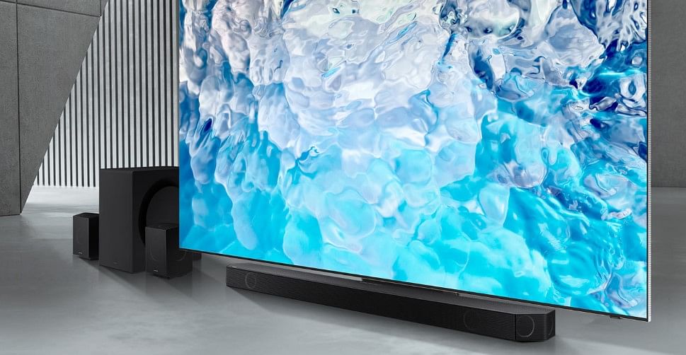 Samsung's new Q and S series soundbars and speakers. Credit: Samsung