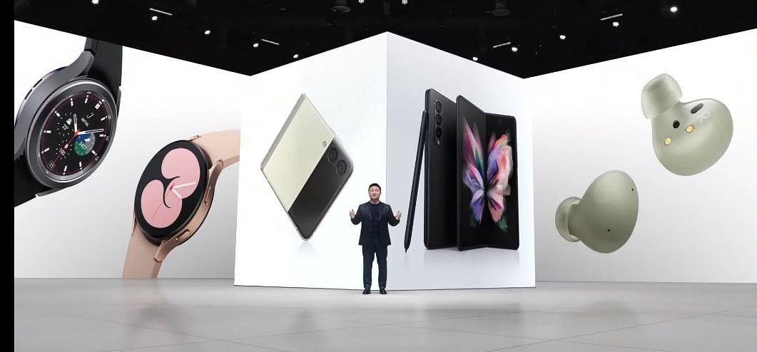 The Galaxy Unpacked Event was streamed online on August 11, 2021 (screen-grab)