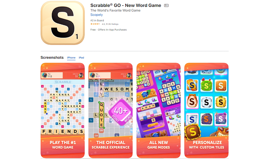 Scrabble GO - New Word Game (by Scopely) on Apple App Store