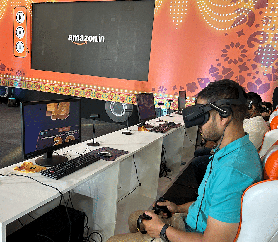 Metaworld virtual platform organised by Amazon for customers. Credit: DH Photo/KVN Rohit