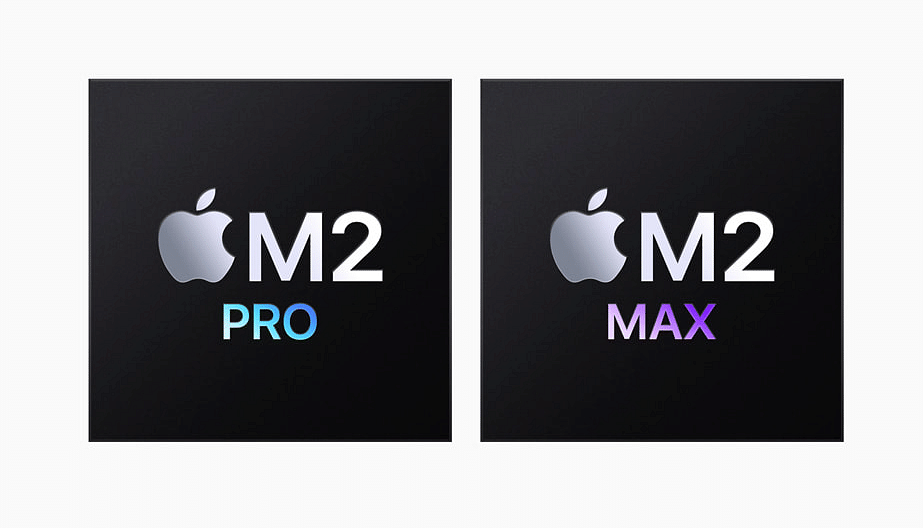 The new M2 Pro and M2 Max silicons. Credit: Apple