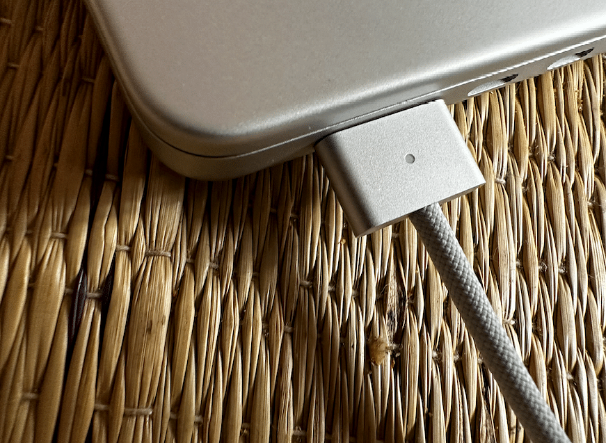 Apple MacBook Pro (with M2 Pro)'s charger. Credit: DH Photo/KVN Rohit