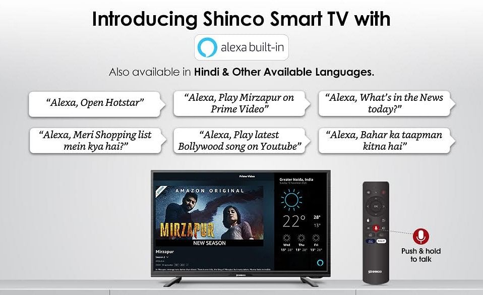 The new Shinco smart TV. Credit: Shinco