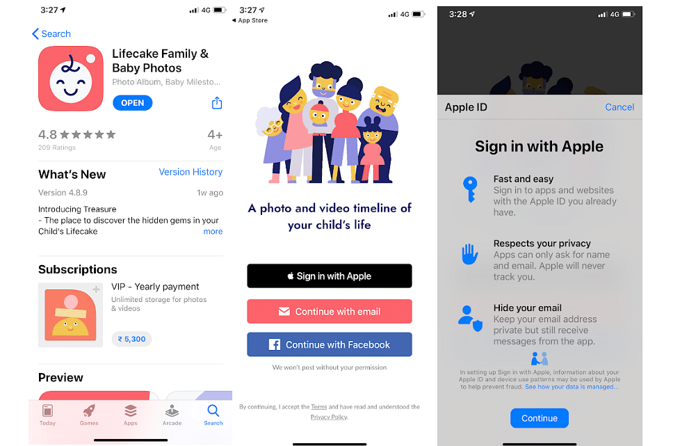 Sign in with Apple feature (DH Photo/Rohit KVN)