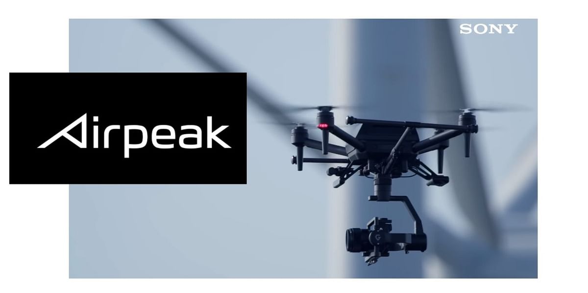 The new Airpeak drone for cameras launched. Credit: Sony