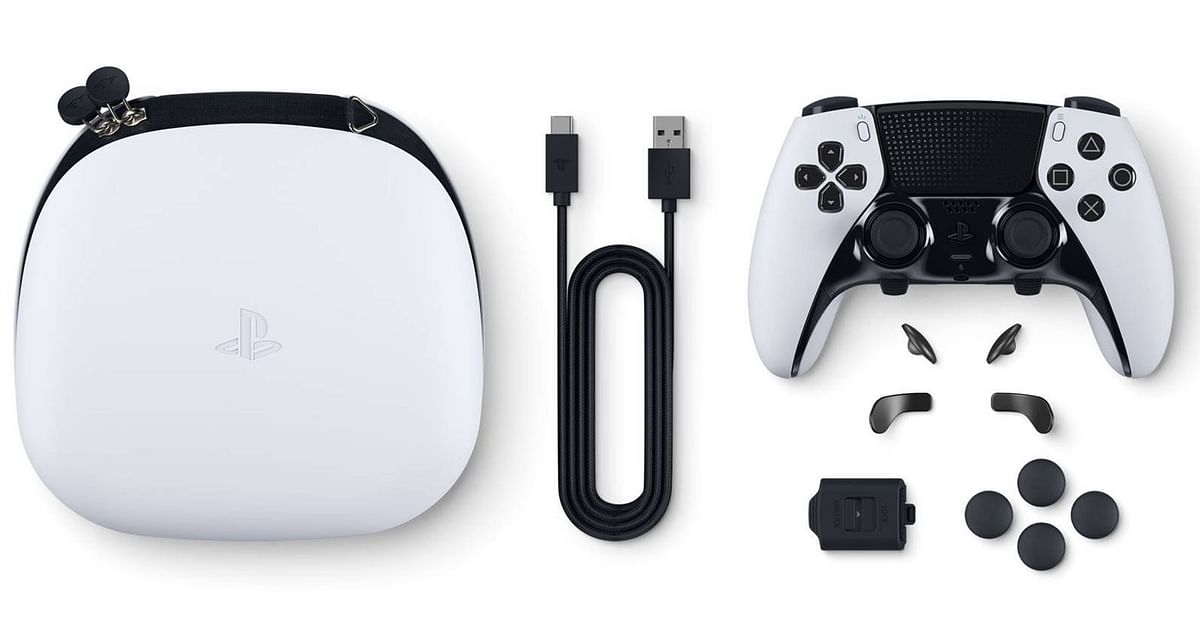 DualSense Edge wireless controller contents are available with the bundled kit. Credit: Sony