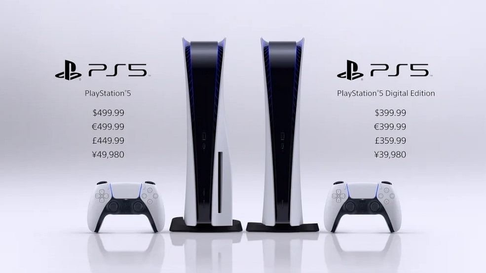 PlayStation 5 and PlayStation 5 Digital Edition Price details. Credit: Sony