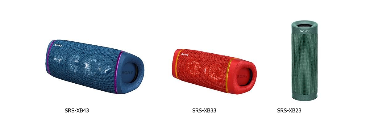 The new SRS-XB series wireless speakers. Credit: Sony India