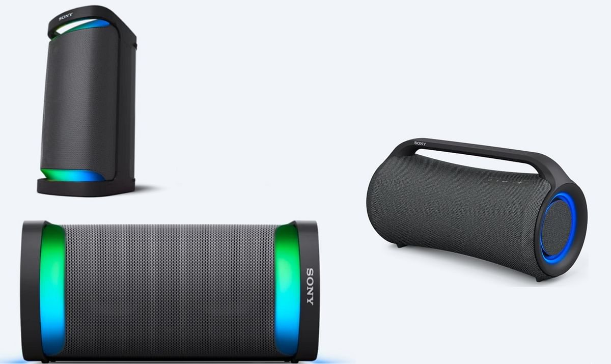 The new X-series range of speakers. Credit: Sony