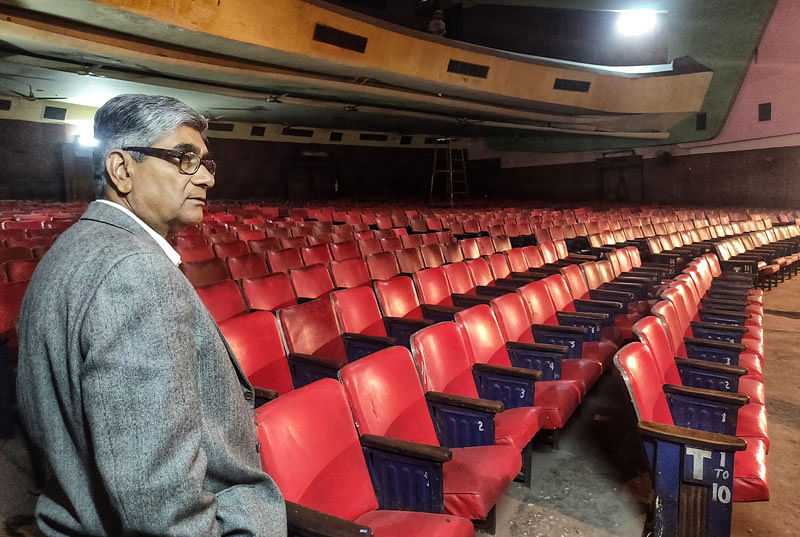 Sudhir Kasliwal, the owner of The Gem Cinema told DH that it was inaugurated on July 4, 1964 by the then Chief Minister of Rajasthan Mohan Lal Sukhadia and senior Congress leader Ramniwas Mirdha. (Photo by Suman Sarkar