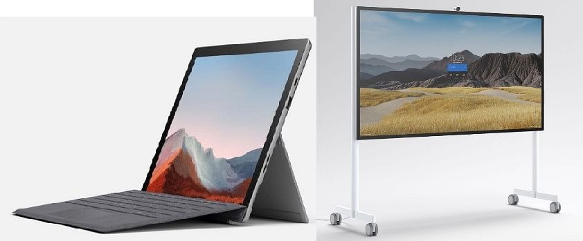 The Surface Pro + tablet and Hub 2S series. Credit: Microsoft