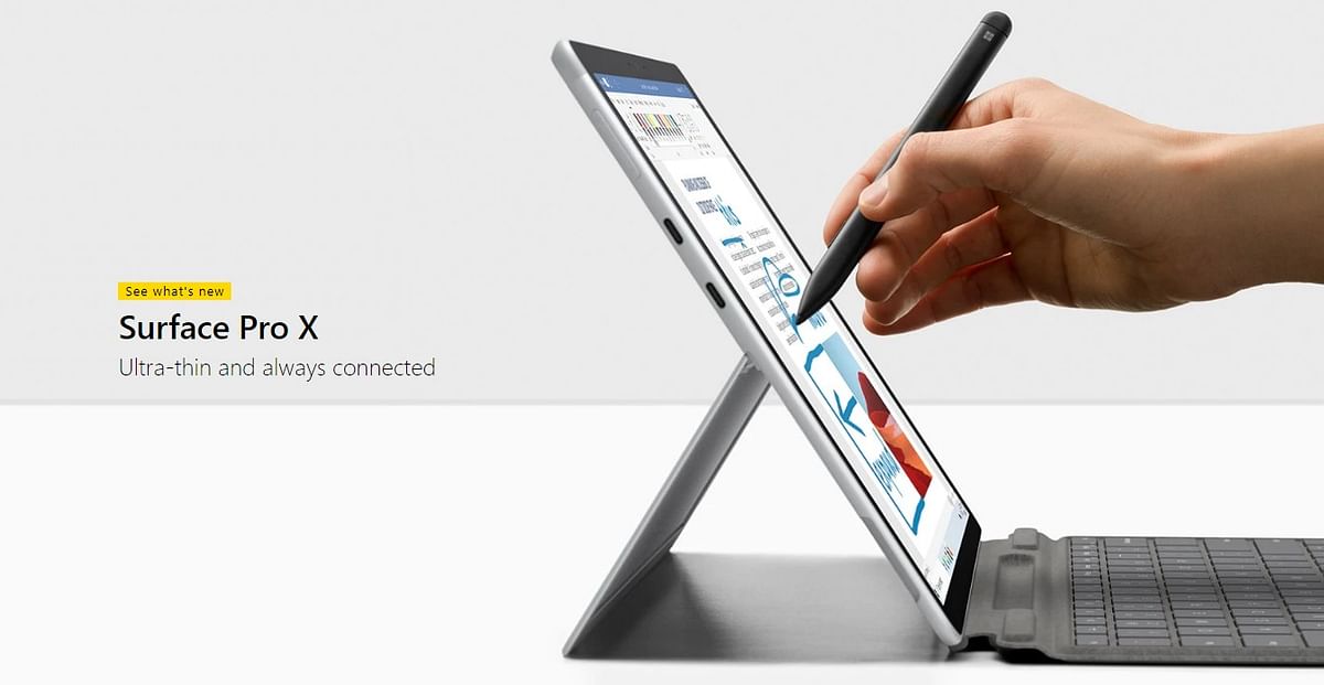 New Surface Pro X launched. Credit: Microsoft