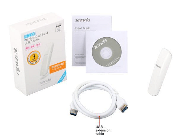 Tenda U12 AC1300 Dual Band Wireless Wi-Fi USB 3.0 Adapter (Picture Credit: Tenda)