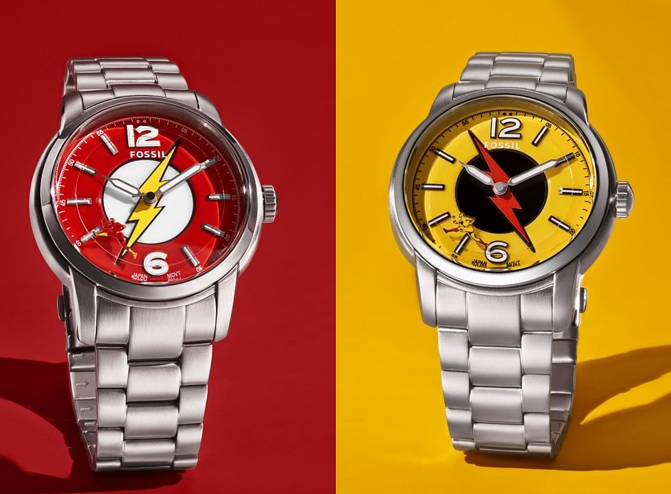 The Flash x Fossil watch edition. Credit: Fossil