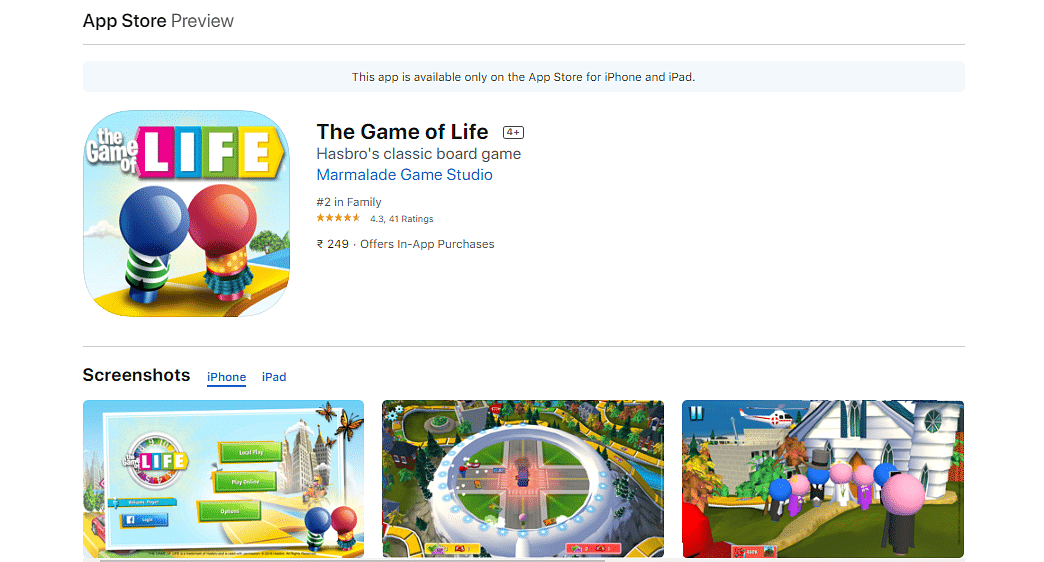 The Game of Life (by Marmalade Game Studio) on Apple App Store