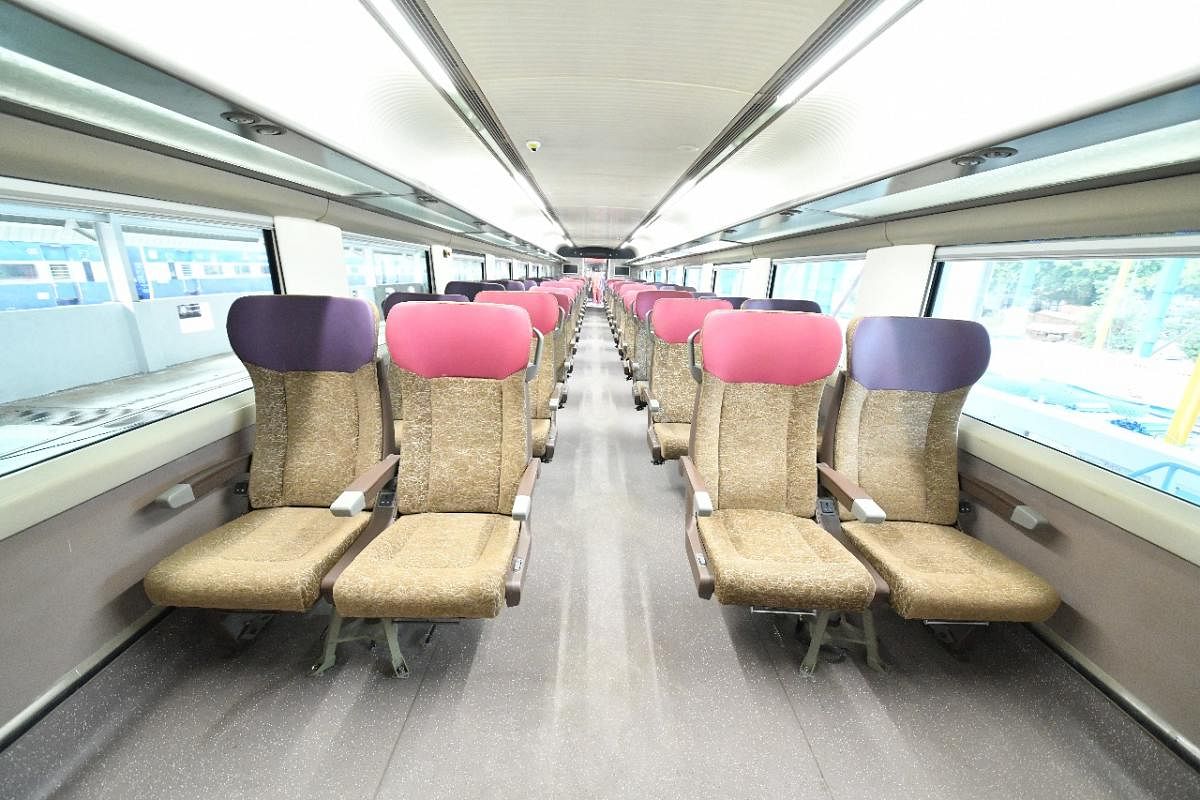 The first set is expected to replace the existing New Delhi-Bhopal Shatabdi Express. Credit: Special arrangement